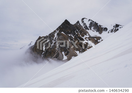 Hakuba-dake of the remaining snow Hakuba-dake of the remaining snow 140634290