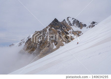 Hakuba-dake of the remaining snow 140634295
