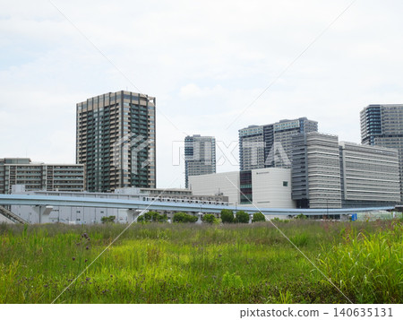 Urban landscape with clusters of high-rise apartment buildings | Ariake Urban landscape with clusters of high-rise apartment buildings | Ariake 140635131