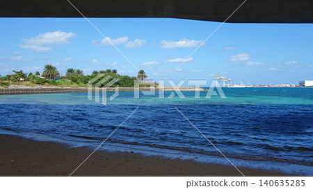 Naha Umisora Park, a tropical beach, Naha City, Okinawa Prefecture Naha Umisora Park, a tropical beach, Naha City, Okinawa Prefecture 140635285