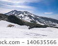 Mt. Chokai with the remaining snow 140635566
