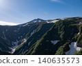 Mt. Chokai with the remaining snow 140635573