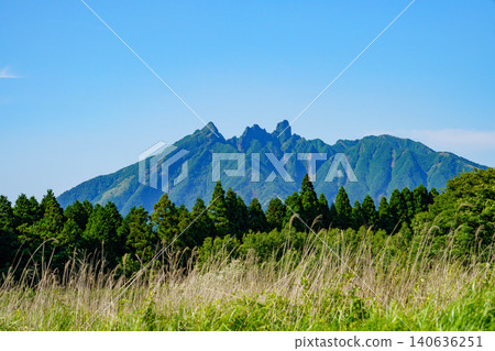 Mount Negi in the Aso mountain range Mount Negi in the Aso mountain range 140636251