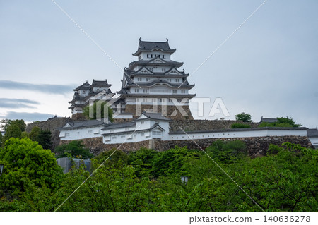 Exterior view of Himeji Castle Exterior view of Himeji Castle 140636278