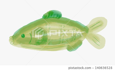 魚的畫（水彩插圖） 140636528