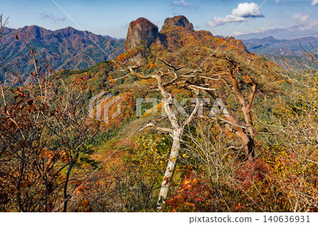 Deer of autumnal leaves seen from the Nishito-shi and Mt. Deer of autumnal leaves seen from the Nishito-shi and Mt. 140636931
