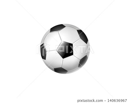 Soccer ball 3D realistic illustration Soccer ball 3D realistic illustration 140636967
