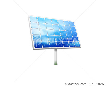Solar panel 3d realistic illustration Solar panel 3d realistic illustration 140636970