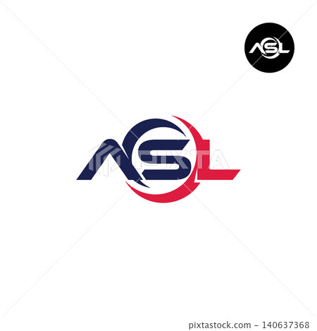 Letter ASL Logo Design Readymade Initial Letter ASL Logo Design Readymade Initial 140637368