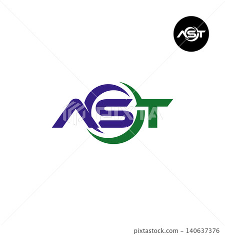Letter AST Logo Design Readymade Initial Letter AST Logo Design Readymade Initial 140637376
