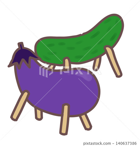 Spirit horse and spirit cow Spirit horse and spirit cow 140637386
