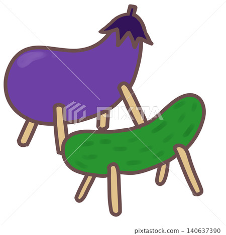 Spirit horse and spirit cow 140637390