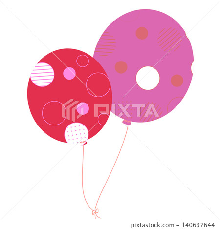 Red and wisteria balloons Red and wisteria balloons 140637644