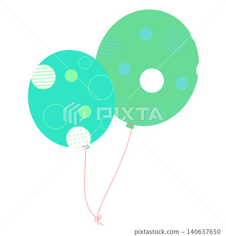 藍綠色氣球 藍綠色氣球 140637650