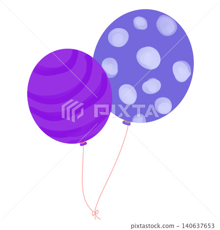 Purple and blue-purple balloons Purple and blue-purple balloons 140637653