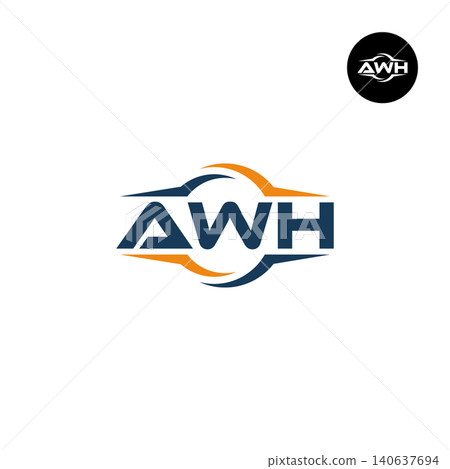 Letter AWH Logo Design Readymade Initial Letter AWH Logo Design Readymade Initial 140637694