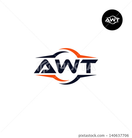 Letter AWT Logo Design Readymade Initial Letter AWT Logo Design Readymade Initial 140637706