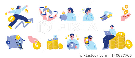 賺錢的人的插圖集 賺錢的人的插圖集 140637766