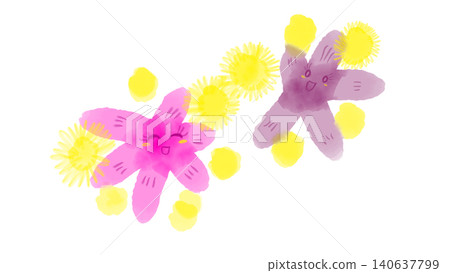手繪水彩風格花仙子插圖。 140637799