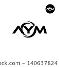 Letter AYM Logo Design Readymade Initial 140637824