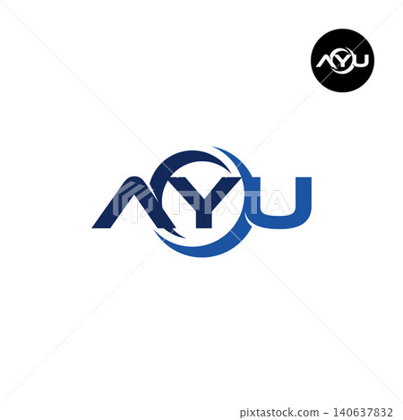 Letter AYU Logo Design Readymade Initial Letter AYU Logo Design Readymade Initial 140637832