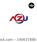 Letter AZJ Logo Design Readymade Initial 140637880