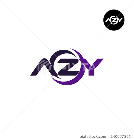 Letter AZY Logo Design Readymade Initial Letter AZY Logo Design Readymade Initial 140637895