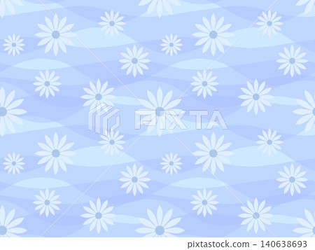 Seamless pattern of blue flowers B-3 Seamless pattern of blue flowers B-3 140638693