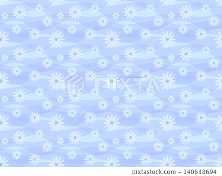藍色花朵無縫圖案 B-3' 藍色花朵無縫圖案 B-3' 140638694