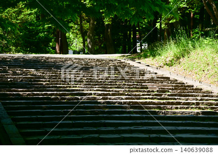 The scene of Maruyama Park in Sapporo, Hokkaido, Japan. The scenery of Maruyama Park in summer, which near Hokkaido Shrine. A public park in Japan. Nature and Travel scene. The scene of Maruyama Park in Sapporo, Hokkaido, Japan. The scenery of Maruyama Park in summer, which near Hokkaido Shrine. A public park in Japan. Nature and Travel scene. 140639088