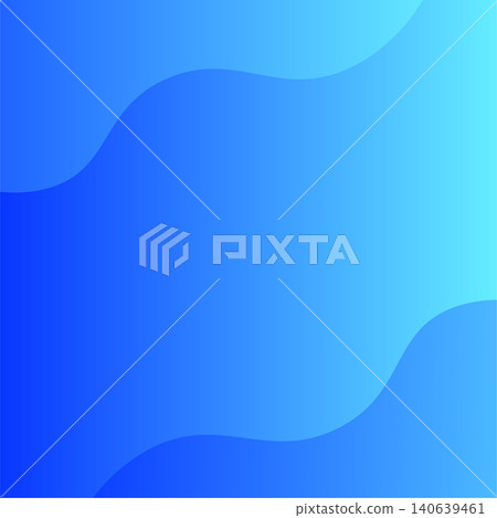 Blue gradient and fluid shape diagonal frame background, square 1:1 140639461