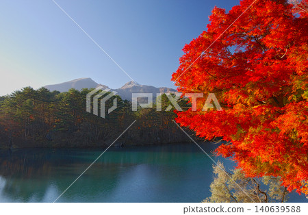 毗沙門沼（五色沼）的紅葉 140639588