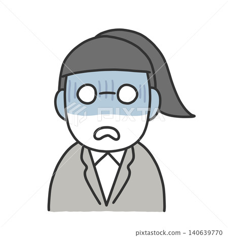 Pale-faced woman in a suit Pale-faced woman in a suit 140639770