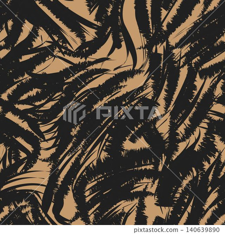 Brush stroke zebra texture textile pattern design in black and brown for fashion and home textiles Brush stroke zebra texture textile pattern design in black and brown for fashion and home textiles 140639890