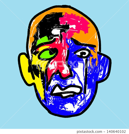 Abstract Colorful Face Portrait Diversity Concept for Startup HR Branding Abstract Colorful Face Portrait Diversity Concept for Startup HR Branding 140640102