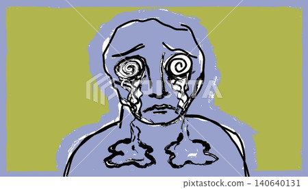 Gray Figure Smoke Chest Burnout Anti Smoking Campaign Vector Gray Figure Smoke Chest Burnout Anti Smoking Campaign Vector 140640131
