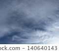 Natural background material of white clouds spreading across a blue sky 140640143