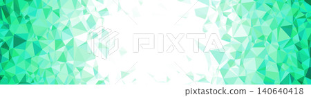 時尚的多邊形幾何圖案背景，採用綠色到白色的漸層色設計。 140640418