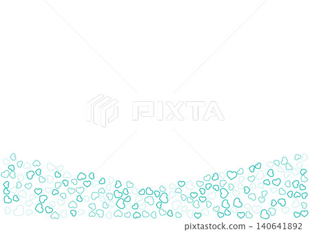 Heart pattern background, 3 green colors, border heart Heart pattern background, 3 green colors, border heart 140641892