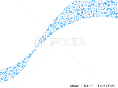 Heart pattern background Blue 3 colors border and solid color heart Heart pattern background Blue 3 colors border and solid color heart 140641969