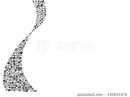 Heart pattern background Black and white 3 colors Heart Heart pattern background Black and white 3 colors Heart 140641978