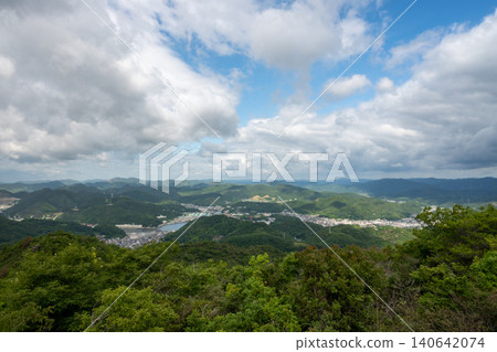 A very beautiful view of Tenkadaiyama in Aioi City, Hyogo Prefecture, Japan A very beautiful view of Tenkadaiyama in Aioi City, Hyogo Prefecture, Japan 140642074