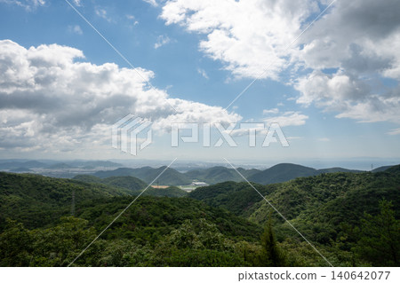 A very beautiful view of Tenkadaiyama in Aioi City, Hyogo Prefecture, Japan A very beautiful view of Tenkadaiyama in Aioi City, Hyogo Prefecture, Japan 140642077