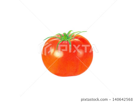 Fresh red tomatoes - Colored pencil drawing Fresh red tomatoes - Colored pencil drawing 140642568