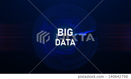 Digital Big data and AI visualize global data connections. Vector Illustration. Digital Big data and AI visualize global data connections. Vector Illustration. 140642798