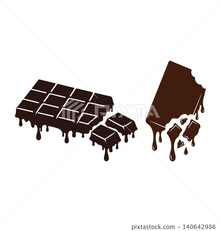 Melting chocolate bars world holiday celebration Melting chocolate bars world holiday celebration 140642986