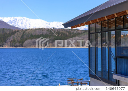 The pure spring scenery of Lake Aoki in Omachi City, Nagano Prefecture. The pure spring scenery of Lake Aoki in Omachi City, Nagano Prefecture. 140643077