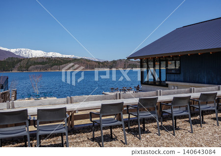 The pure spring scenery of Lake Aoki in Omachi City, Nagano Prefecture. The pure spring scenery of Lake Aoki in Omachi City, Nagano Prefecture. 140643084