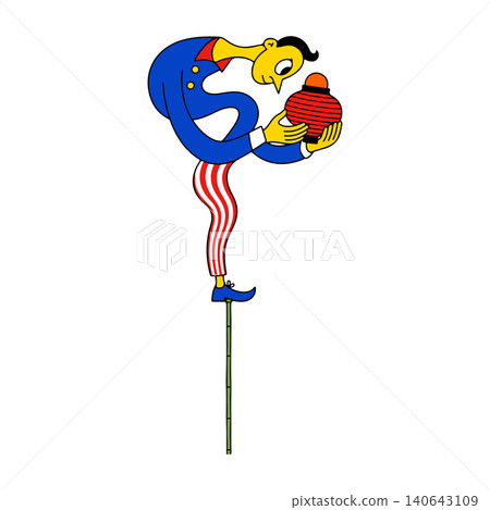 Stilts Walker with Lantern 140643109