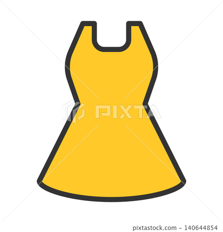 Sleeveless dress icon Sleeveless dress icon 140644854